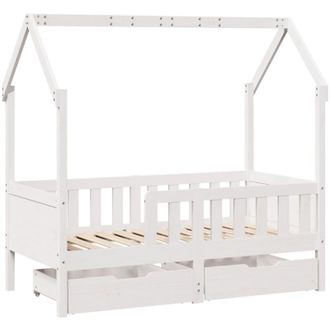vidaXL Estructura De Cama Infantil Con Cajones Madera De Pino 80x170cm Vidaxl