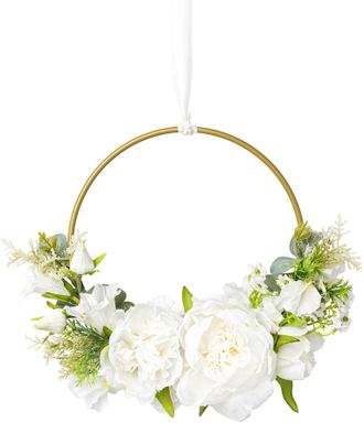 Creativ Green Kunstkranz »Peonien-Deko-Kranz«