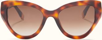 Furla Sunglasses Havana Brown Acetate Woman