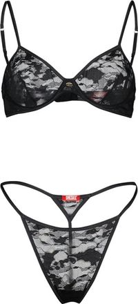 Diesel Badmode, Dames, Zwart, XS, Nylon, D-Wire-Utlt Beugelbeha