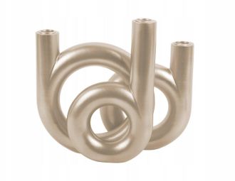 Present Time Home-styling-collection Candelabro Moderno Blanco O Gris Negro