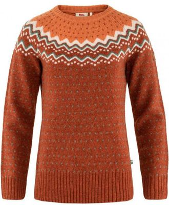 Fj&auml;llr&auml;ven &Ouml;vik Knit Sweater Wollpullover f&uuml;r Damen | rot