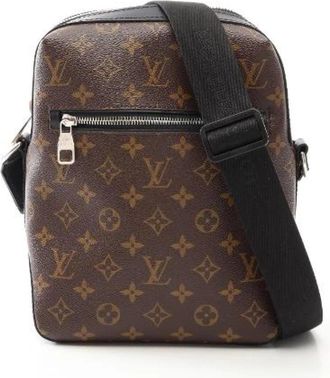 Louis Vuitton Pre-owned Louis Vuitton Torres PM Monogram Macassar Schoudertas - Heren - Vintage Schoudertas - Bruin - ONE Size - Leer - Vintage