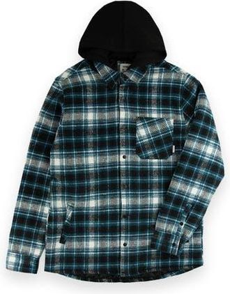 Sovereign Code Shaheen Button Down Shacket in Coronet Blue/witness Plaid at Nordstrom, Size X-Large