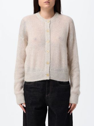 Brunello Cucinelli Cardigan girocollo in lana con spalle cadute