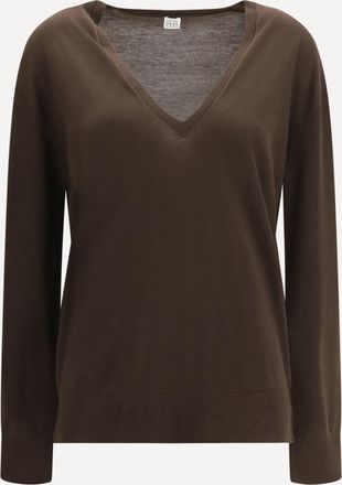 Toteme V-neck cashmere-blend Sweater Female S