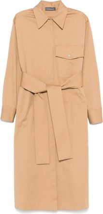 Lorena Antoniazzi Abito midi con cintura - Marrone