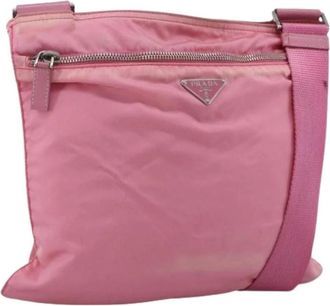 Prada Pre-owned Cross Body Bags, female, Pink, Size: ONE SIZE Pre-owned Vintage Shoulder Bag