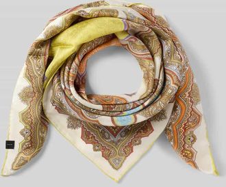 Fraas Seidentuch mit Allover-Paisley-Print in Schilf, Gr&ouml;&szlig;e 1