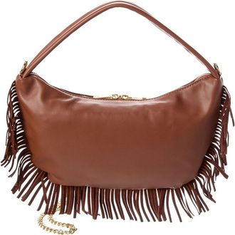Persaman New York Dua Fringe Leather Shoulder Bag