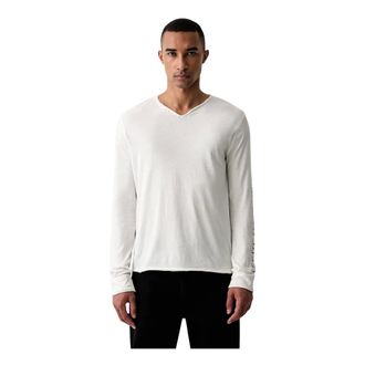 Zadig&Voltaire T-shirt Monastir Henley - - Tops - Uomo - Beige - XL