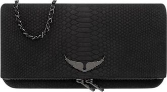Zadig&Voltaire Shoulder bag with logo - Dames - Schoudertassen - Zwart - ONE Size - Leer - Tassen