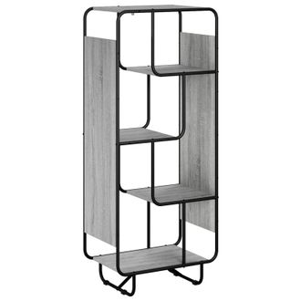 vidaXL Aparador Alto Sonoma Gris 60 X 37.5 X 144 Cm Vidaxl