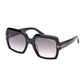 Tom Ford Sunglasses, female, Black, Size: 54 MM Kaya XXL Sunglasses