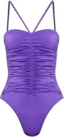 Dsquared2 Signature One-Piece - Dames - Badpakken - Paars - L - Nylon - Badmode