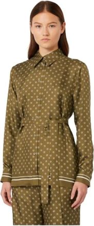Max Mara Overhemden, Dames, Groen, M, Tenuta Shirt