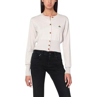 Vivienne Westwood Cardigan corto Bea - - Knitwear - Donna - Bianco - S