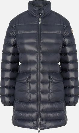 Moncler Womens Womens Genet Long Coat Navy - Size: 12
