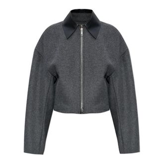 Sportmax Sportmax, Light Jackets, female, Gray, Size: XS Jacket Vacuo