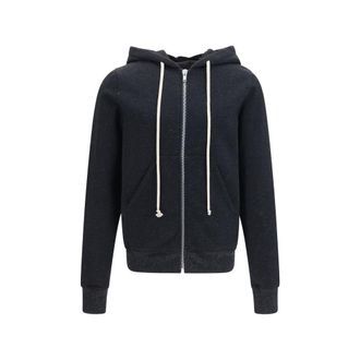 Rick Owens Black Cotton Mens Sweatshirt