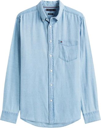 Tommy Hilfiger patch-pocket long-sleeve shirt - Blue