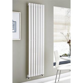 Clifton White Vertical Single Panel Radiator 1800mm (H) x 410mm (W)