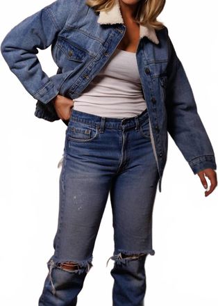Iron And Resin Lisa Denim Jacket In Blue