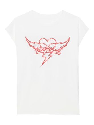 Zadig&Voltaire Cloe heart T-shirt - White