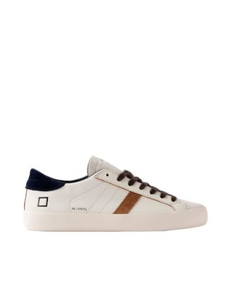 D.A.T.E. Low-Top Goat Leather Sneakers with Suede Accents
