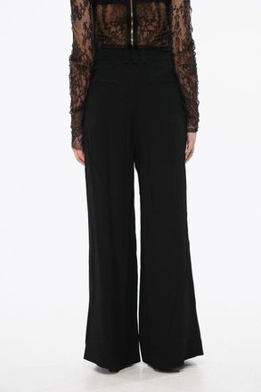 Balmain Pantaloni Wide Leg in Crepe di Viscosa Balmain