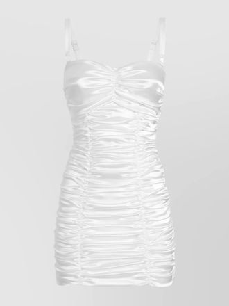 Dolce & Gabbana draped satin mini dress