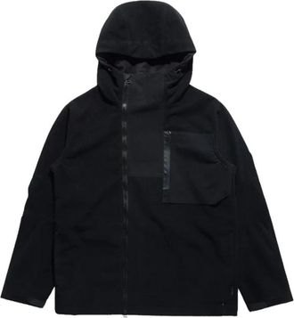 maharishi Waterdichte fleece hoodie - Heren - Windbreakers - Zwart - M - Polyester - Fitness