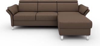 Sit&more Ecksofa »Vincenzo L-Form« inklusive Kopfteilverstellung, wahlweise mit Bettfunktion, Bettkasten