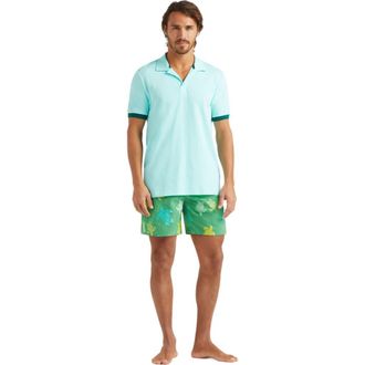 Vilebrequin Cotton Polo Solid in Lagon at Nordstrom, Size Large