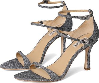 Badgley Mischka Valencia Womens Dress Sandals Pewter : 6.5 M, Leather