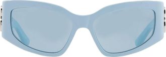 Balenciaga Light Blue Cat Eye Ladies Sunglasses BB0321S 014 57