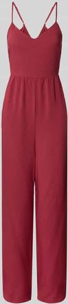 Only Regular Fit Jumpsuit aus reiner Viskose Modell NOVA LIFE in Bordeaux, Größe L