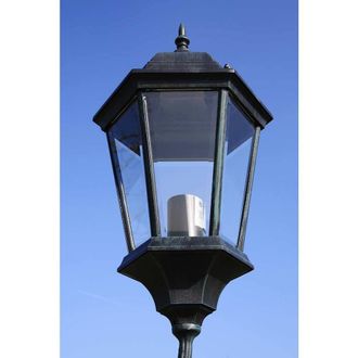Berkfield Home Decorative Garden Light Post 3-arms 230 cm Dark Green/Black Aluminium in Green