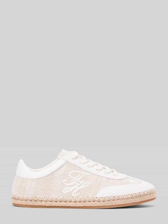 Tommy Hilfiger Sneaker mit Logo Stickerei in Offwhite, Gr&ouml;&szlig;e 36