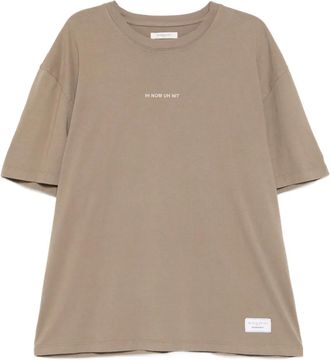 Ih Nom Uh Nit T-shirt met logo - Bruin