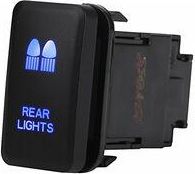 OEM Adecuado Para Interruptores Basculantes De Autom&oacute;viles, Interruptor De Control On/off Con Led Azul De 12 V, 38,75 X 20,8 Mm Con Cable De 200 Mm, Adecu