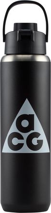 Nike ACG ReCharge Stainless Steel Graphic Chug Bottle (24 oz) in Black | N1009897-080