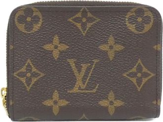 Louis Vuitton Marron Coated Canvas Coin Purse/Coin Case (Pre-Owned)