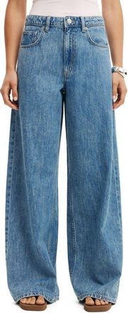 Cotton On High Waist Wide Leg Jeans in Pisces Blue at Nordstrom, Size 10