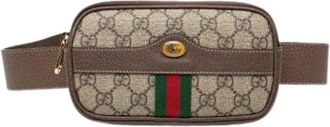 Gucci Pre-owned Belt Bags, female, Beige, Size: ONE SIZE Pre-owned Ophidia Belt Bag