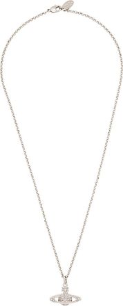 Vivienne Westwood Mini Bas Relief Orb-embellished Necklace - Silver