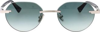 Bottega Veneta Stijlvolle zonnebril Bv 1379S - Heren - Zonnebrillen - Grijs - 51 MM - Accessoires