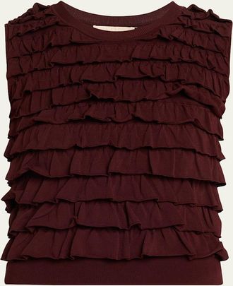 Ulla Johnson Lula Ruffle Tank Top
