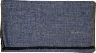 Kiton Sciarpa Double-face - - Accessories - Uomo - Blu - ONE SIZE