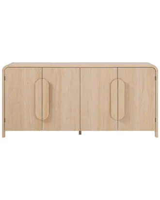 Walker Edison Modern 64In Sideboard With Rounded Edges